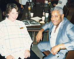 Sandy with Dizzy Gillespie